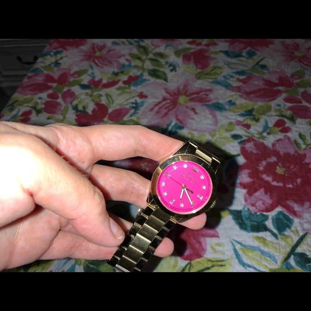 Watch pink face plate